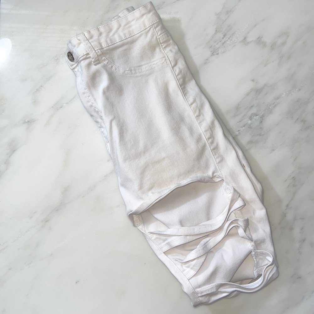 Jc Jo White Ripped Jeans Size XL